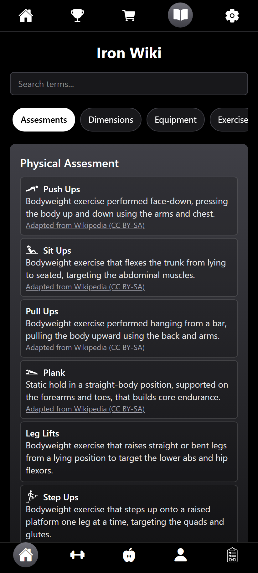 Iron Wiki screenshot